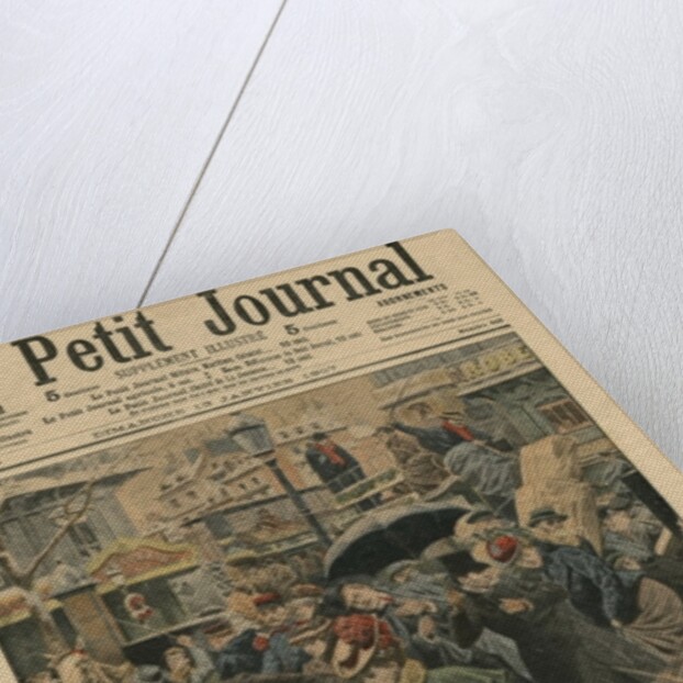 Winter in Paris, walking in the mud by French School