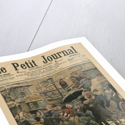 Winter in Paris, walking in the mud by French School