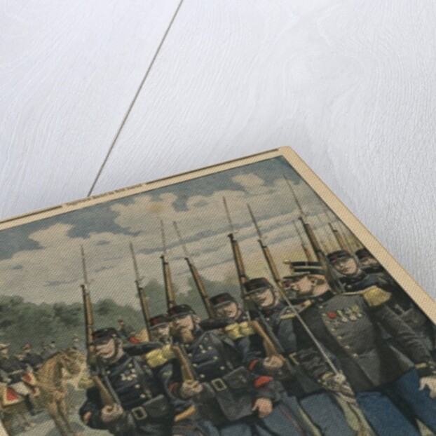 Elite troops of French army, the colonial infantry by French School