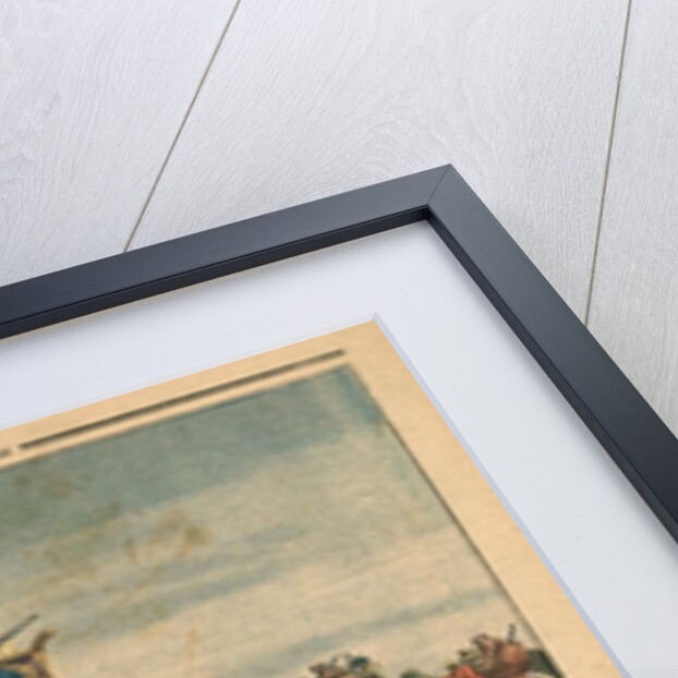 A rhinoceros hunt in honour of King George V by French School