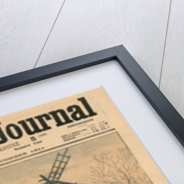 Pulling down one of the last windmills on the Butte Montmartre by French School