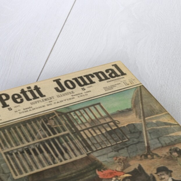 Chantecler, the author Edmond Rostand and his main actors by French School