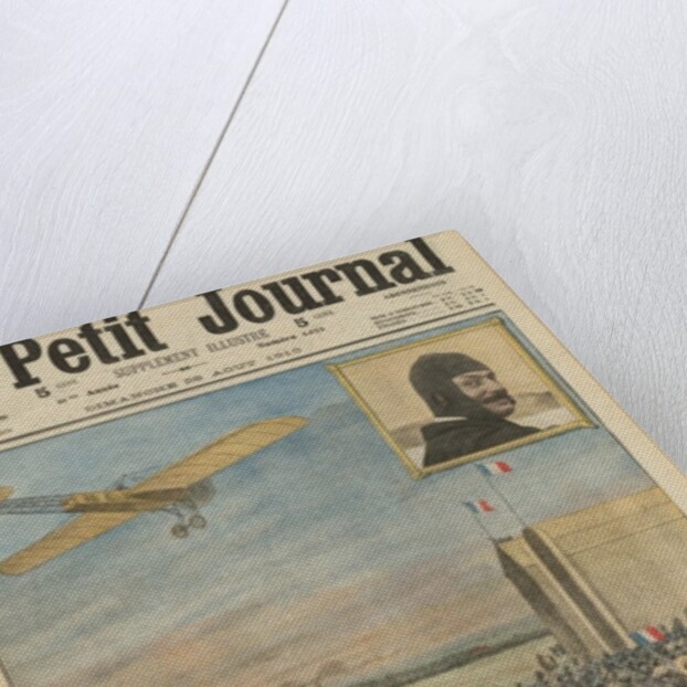 The aviator Alfred Leblanc arriving in Issy-les-Moulineaux by French School