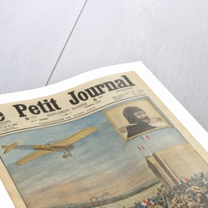 The aviator Alfred Leblanc arriving in Issy-les-Moulineaux by French School