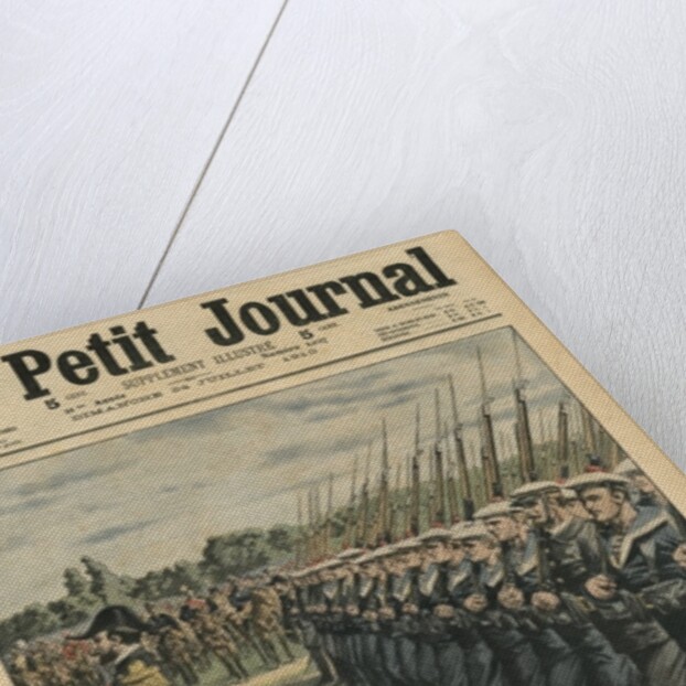 Marines on parade at the review of the 14th July by French School