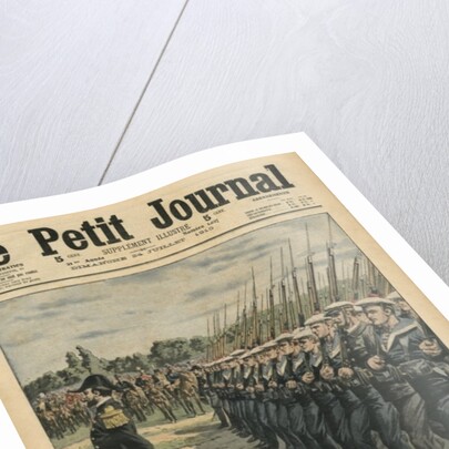 Marines on parade at the review of the 14th July by French School