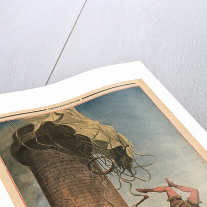 Dreadful parachute drop, Viola Spencer by French School