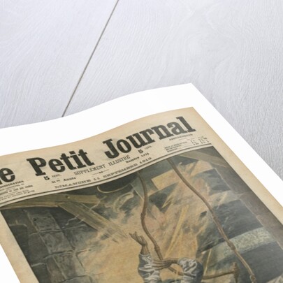 A bell ringer struck by lightning by French School