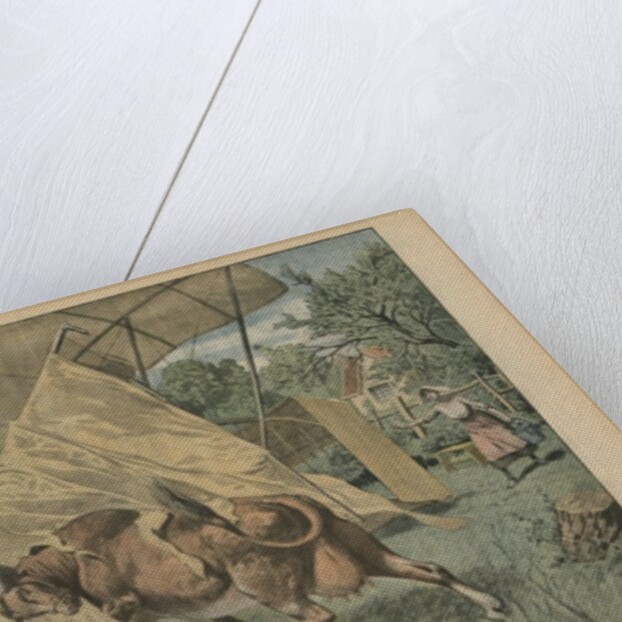 The cow and the airplane by French School