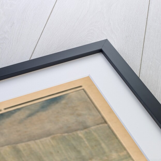 A man in a barrel crossing the Niagara Falls by French School