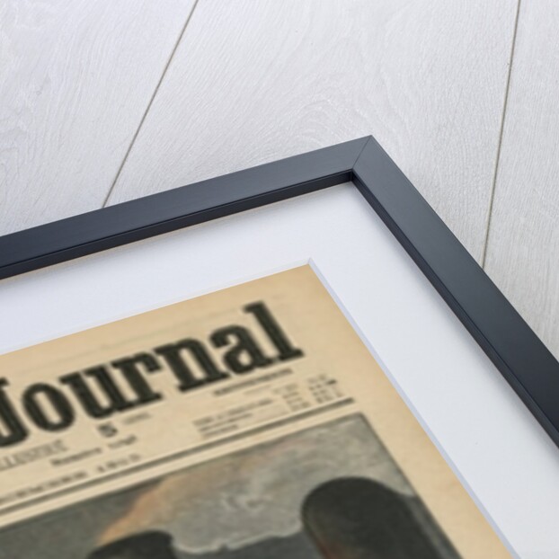 A motor car crushed by a train by French School