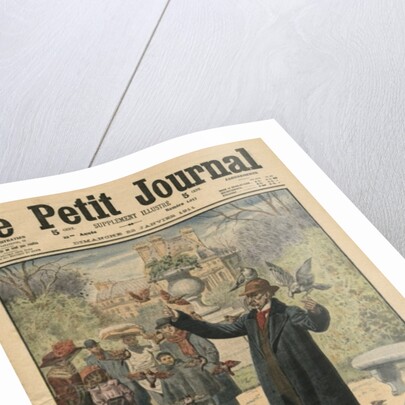 A Parisian type, the bird charmer of the Tuileries by French School