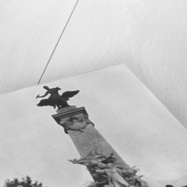 Monument to Leon Gambetta, central group, cour Napoleon, Louvre, 1888 by Jean Paul Aube