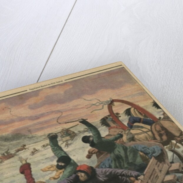 Wedding party attacked by wolves by French School