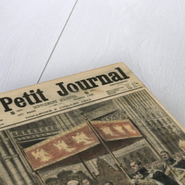 The Coronation of King George V and the Ceremony of Unction at Westminster Abbey, 23 June 1911 by French School