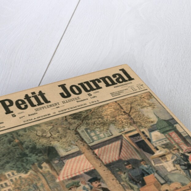 Modernisation of the street jobs, the knife grinder in his car by French School