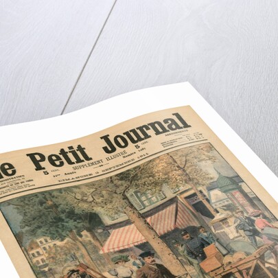 Modernisation of the street jobs, the knife grinder in his car by French School