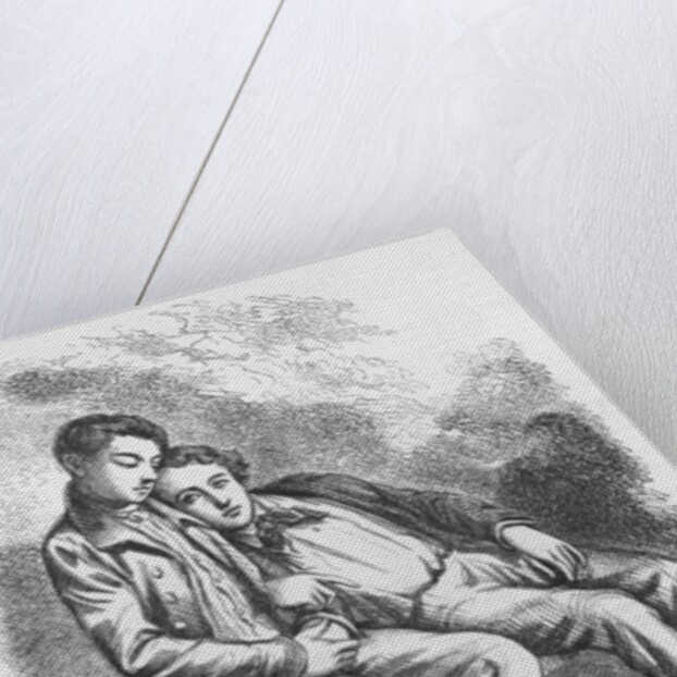 Lucien de Rubempre and David Sechard by French School