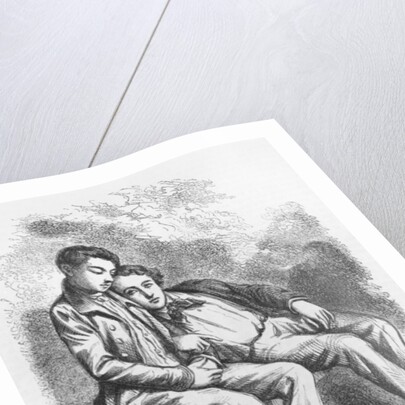 Lucien de Rubempre and David Sechard by French School