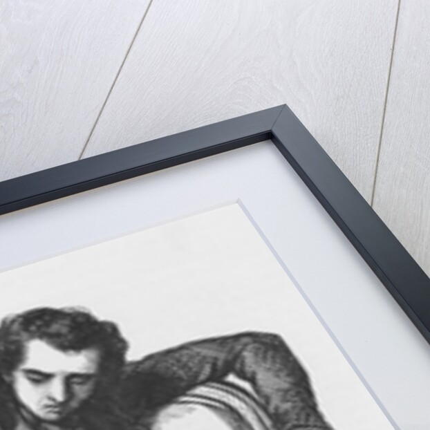 Lucien de Rubempre overwhelmed with sorrow by French School