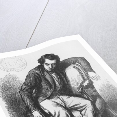 Lucien de Rubempre overwhelmed with sorrow by French School