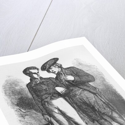 Lucien de Rubempre and Carlos Herrera by French School