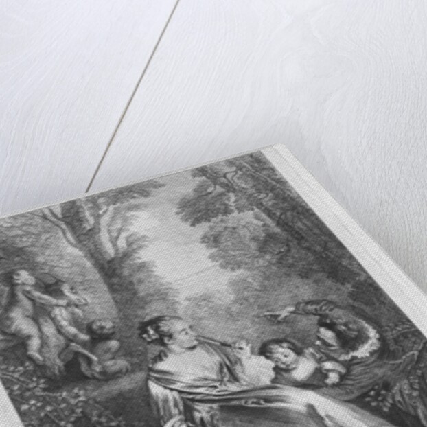 The Family, engraved by Pierre Aveline by Jean Antoine (after) Watteau