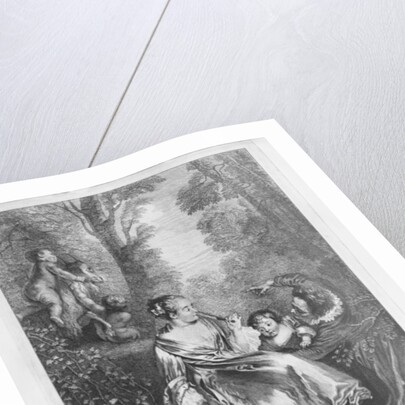 The Family, engraved by Pierre Aveline by Jean Antoine (after) Watteau