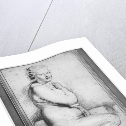 Young nude woman, seated, turned to the right by Peter Paul Rubens