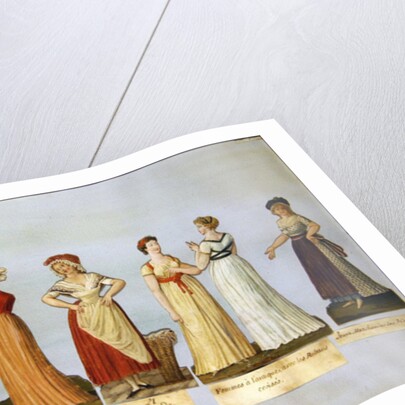Dresses and costumes in vogue during the French Revolution by P. A. & Lesueur J.B. (1750-1850) Lesueur