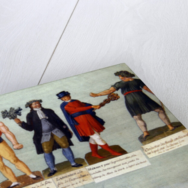 Athletes and participants in festivals during the French Revolutionary period by P. A. & Lesueur J.B. Lesueur