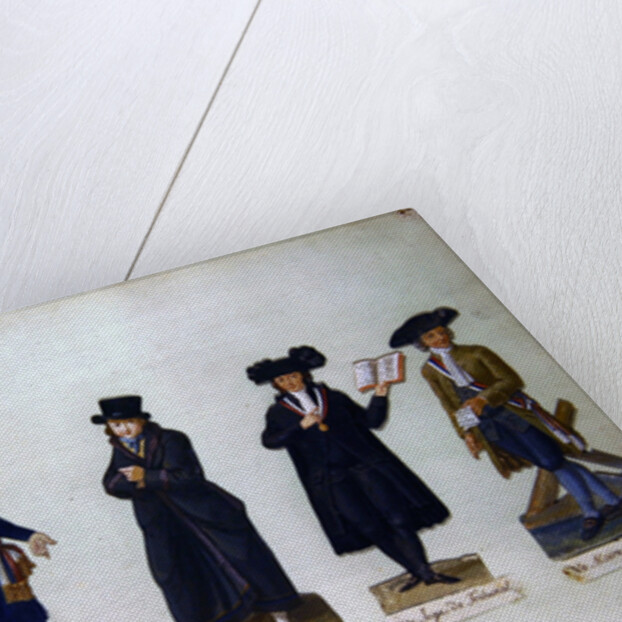 Deputy Armonville, Robespierre and officials form the period of the French Revolution by P. A. & Lesueur J.B. (1750-1850) Lesueur