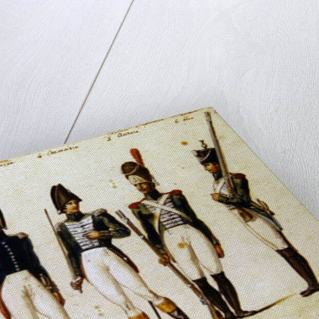 French Royal Guard, 1816 by Pierre Antoine Lesueur