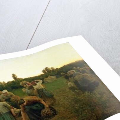 Calling in the Gleaners, 1859 by Jules Breton