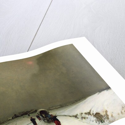 The Stragglers, Snow Effect, 1870 by Augustin Pierre Chenu