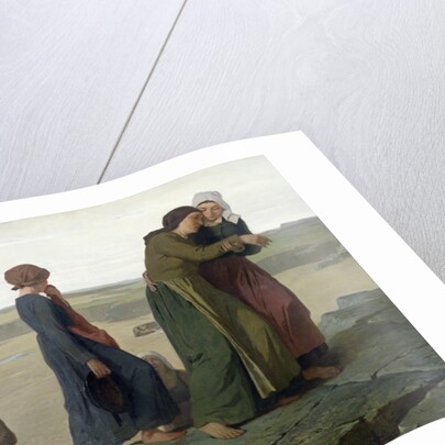 The Widow or The Fisherman's Family by Evariste Vital Luminais