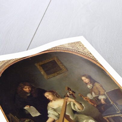 The Bass Viol Lesson by Caspar Netscher