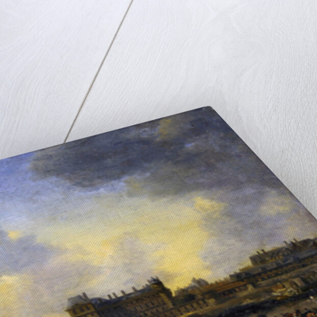 View of the river Seine, the Louvre and the Palais Bourbon, c.1655 by Reinier Zeeman