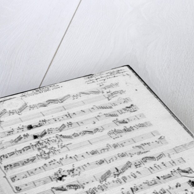 Opening page of the score of 'Les Paladins', opera by Rameau by Jean-Philippe Rameau