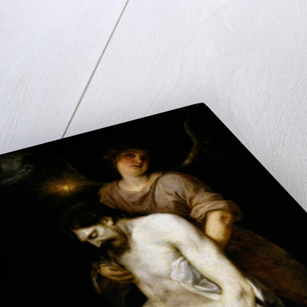 The dead Christ supported by an angel by Alonso Cano