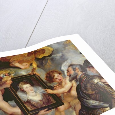 The Medici Cycle: Henri IV Receiving the Portrait of Marie de Medici 1621-25 by Peter Paul Rubens