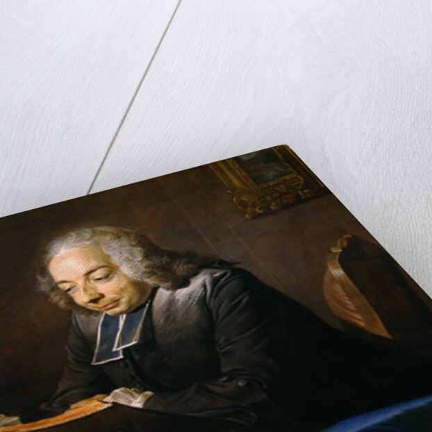 Abbe Jean-Jacques Huber, 1742 by Maurice Quentin de la Tour