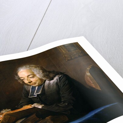 Abbe Jean-Jacques Huber, 1742 by Maurice Quentin de la Tour