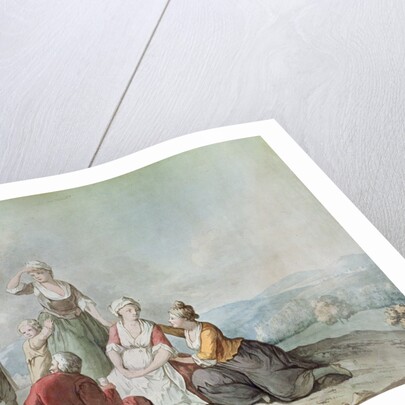 Voltaire Conversing with the Peasants in Ferney by Jean (after) Huber