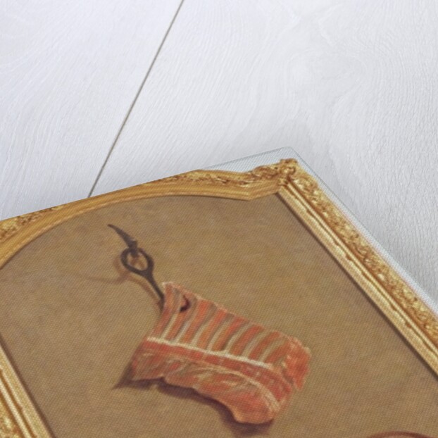 Still Life with meat, kettle, cup, sugar loaf and sugar lumps by Jean-Baptiste Oudry