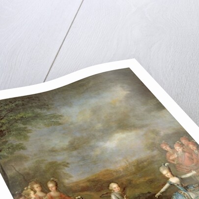 Marie Antoinette and her sisters in 'Il Trionfo dell' Amore by Johann Georg Weikert