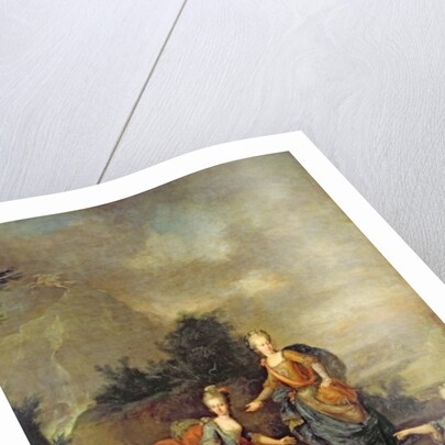 Performance of the opera by Gluck, 'Il Parnaso Confuso' at Schoenbrunn Palace on 24th January 1765 by Johann Georg Weikert