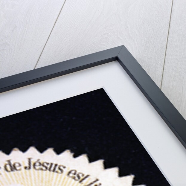 Devotional Image of the Heart of Jesus offering an Indulgence of 100 days by French School