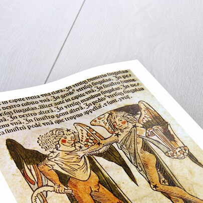 Gemini an illustration from the 'Poeticon Astronomicon' by C.J. Hyginus, Venice, 1485 by Italian School