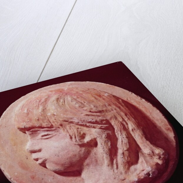 Medallion Portrait of Claude Renoir by Pierre Auguste Renoir